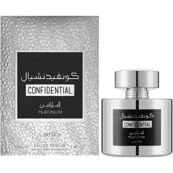 Lattafa Confidential Platinum Eau de Parfum for Men 100 ml