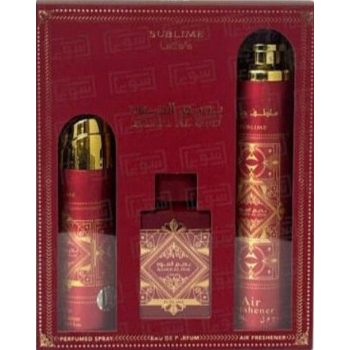   Lattafa Bade'e Al Oud Sublime Gift Set Eau de Parfum 100 ml Deodorant 200 ml Air Freshener 300 ml 